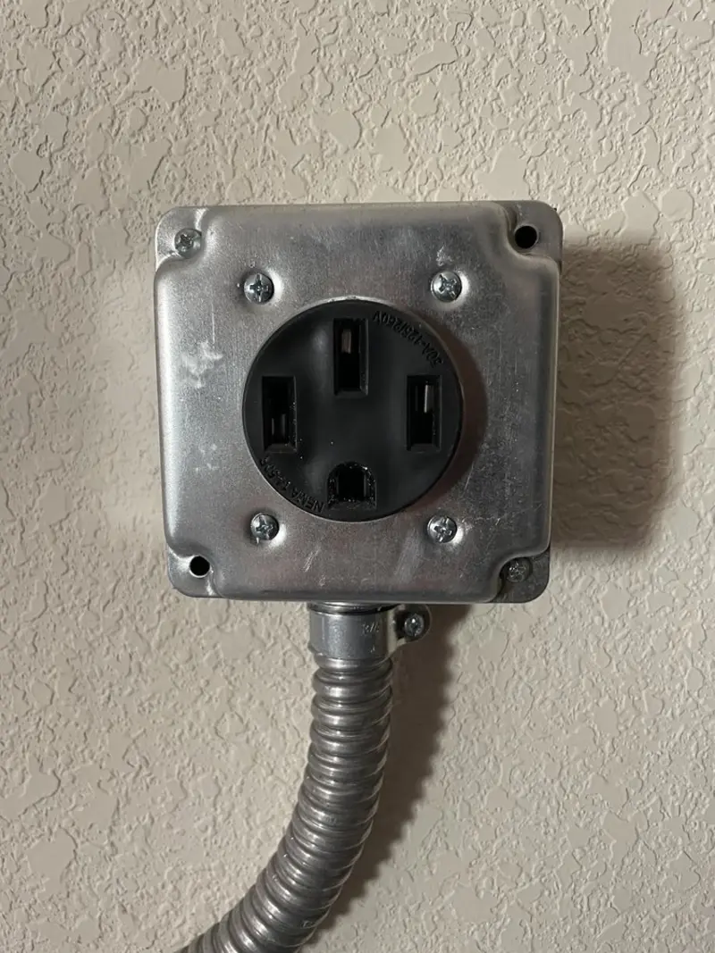 NEMA 14-50 outlet installed for Electrical Panel Upgrade in Soledad